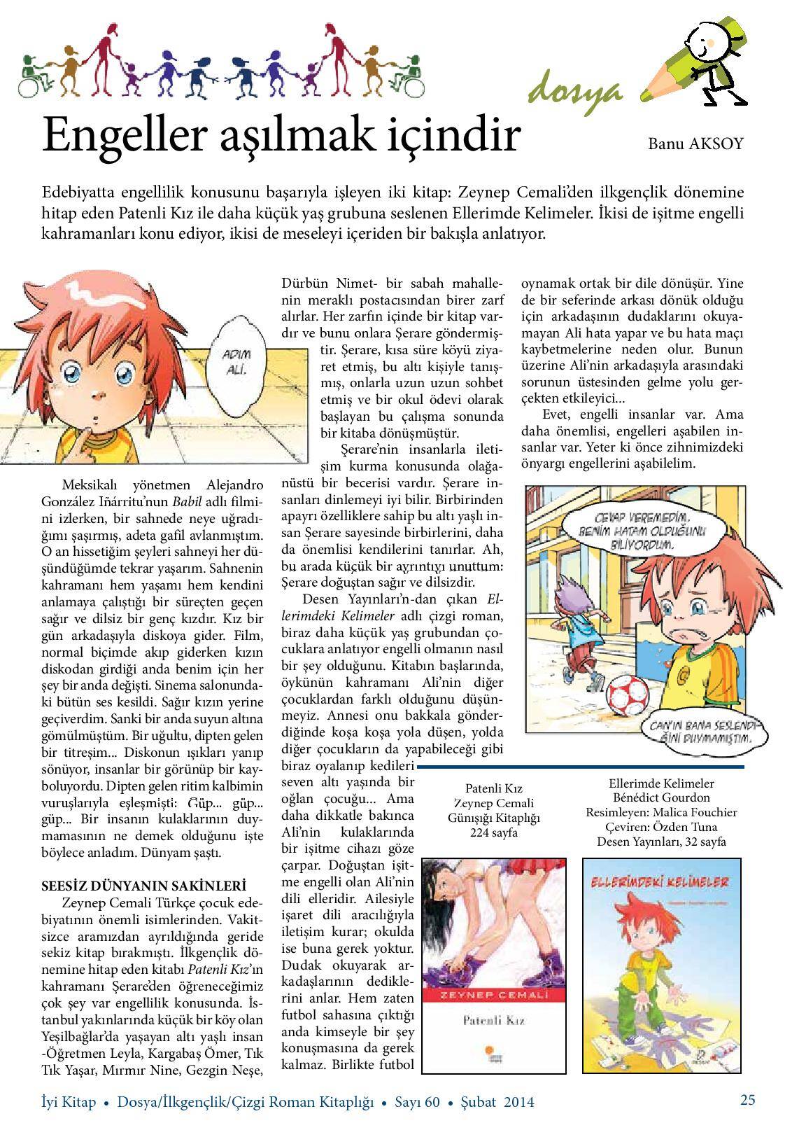 İyi Kitap Şubat 2014 Patenli Kiz