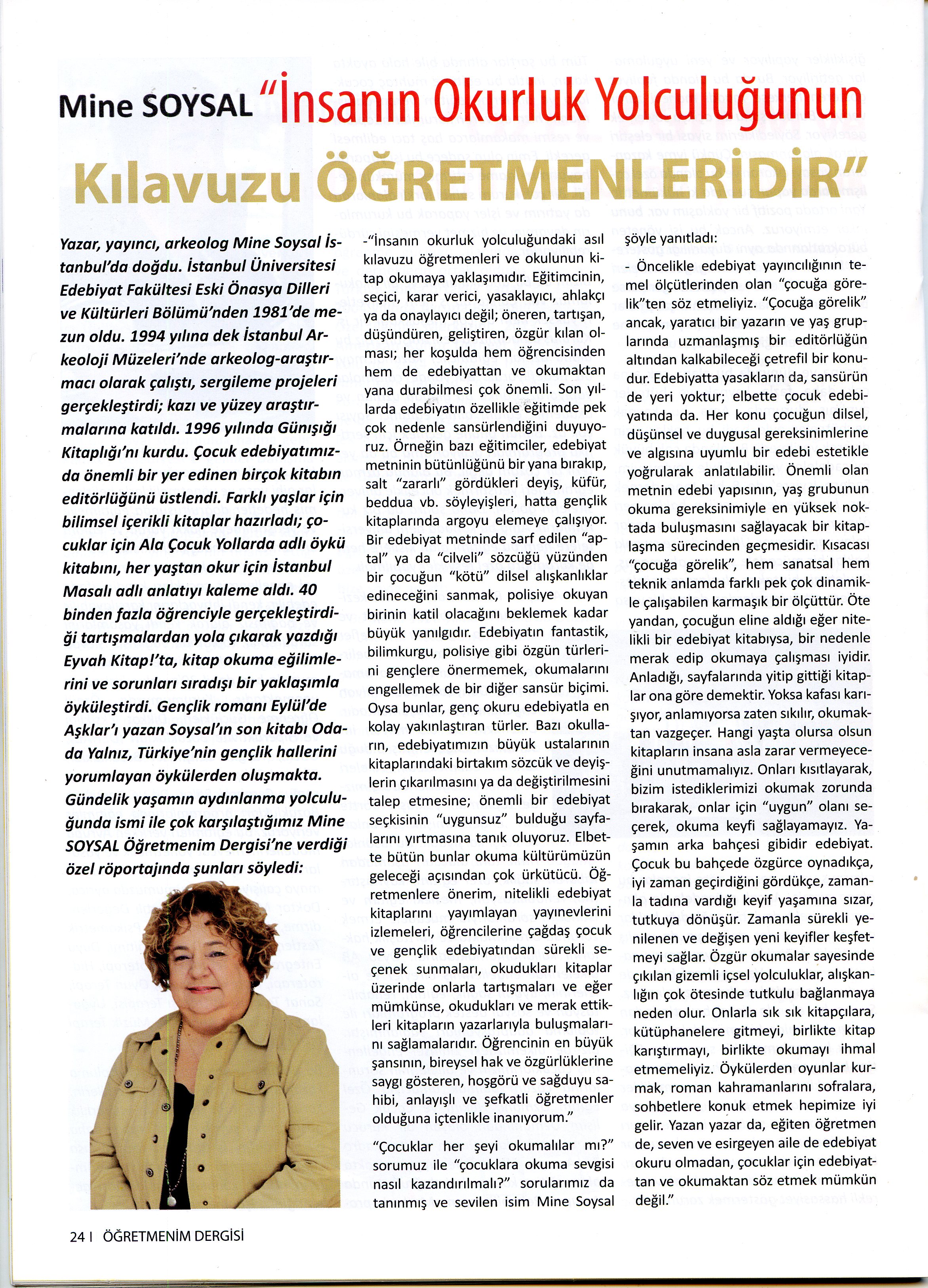 01.08.2014 Öğretmenim Dergisi
