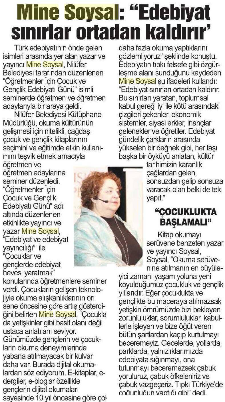 14.02.2015 Bursa Kent Gazetesi