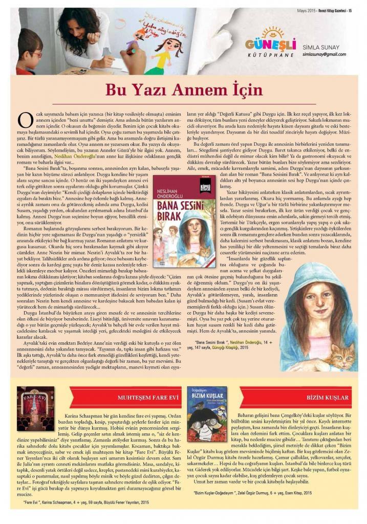 01.05.2015 Remzi Kitap Gazetesi