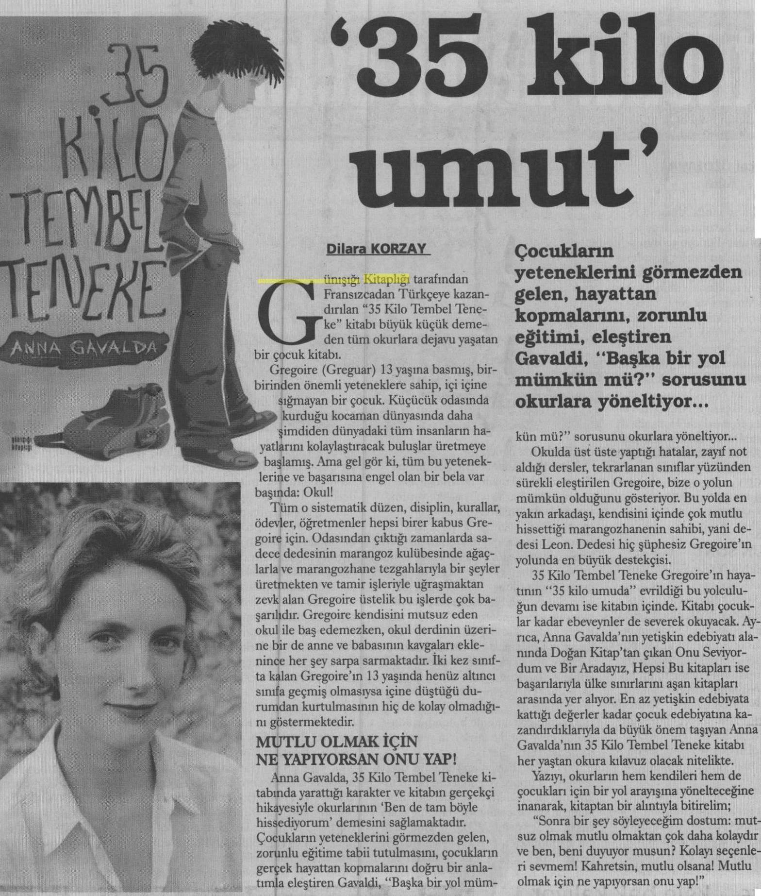 18-08-2015 | Evrensel | 35 kilo umut