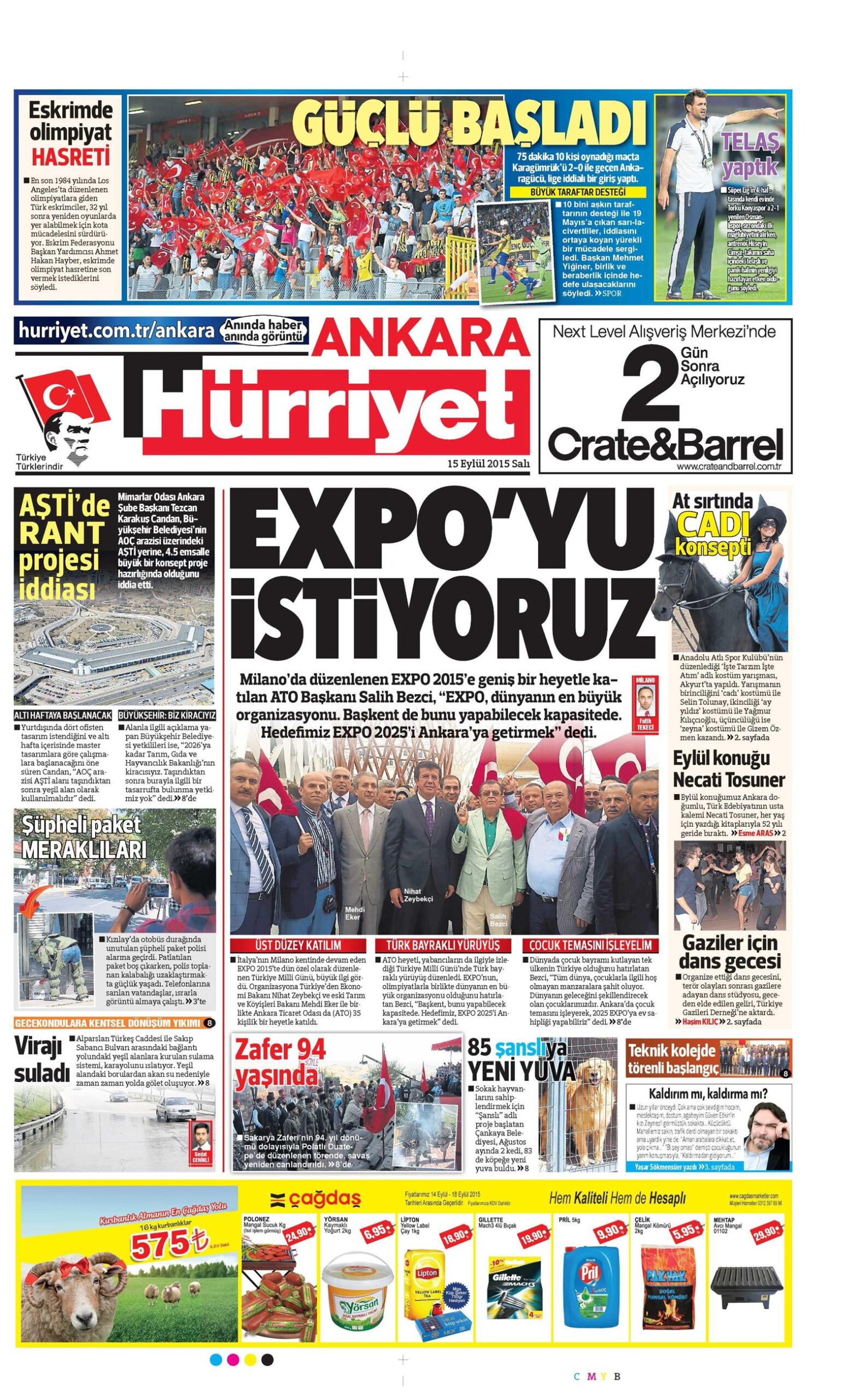 15-09-2015 | Hürriyet Ankara | Balkeriz’i Balkiraz yaptılar ama...