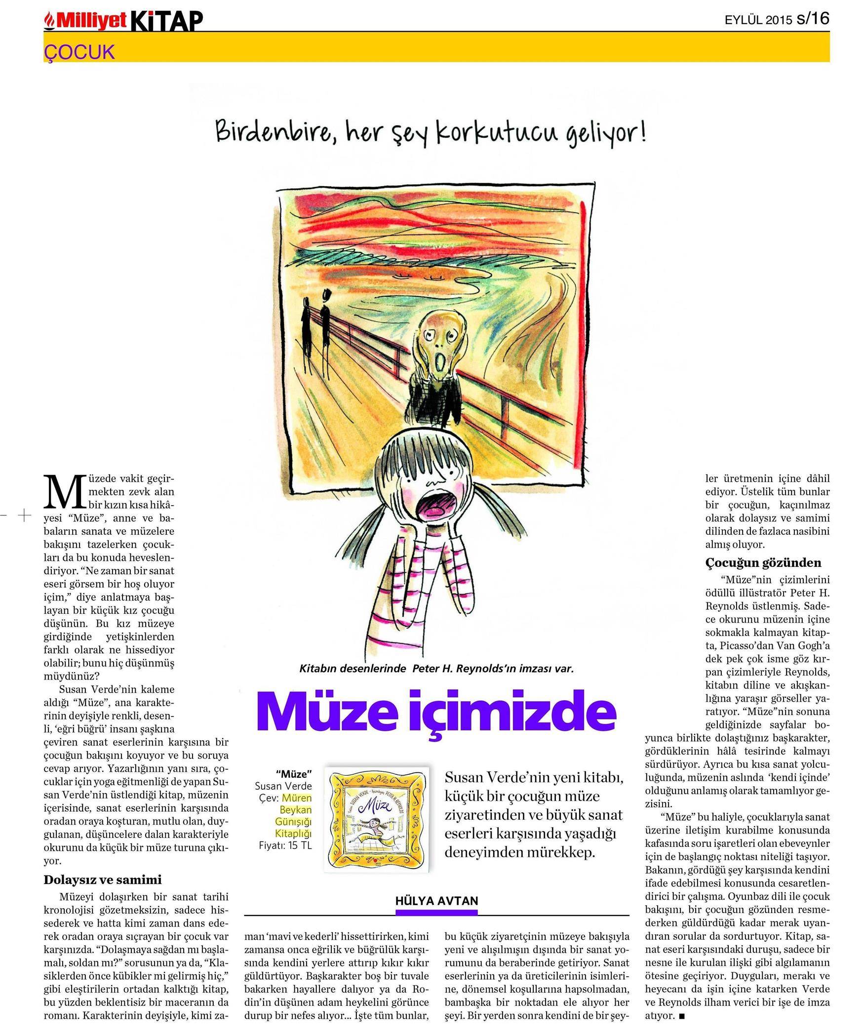 20-09-2015 | Milliyet Kitap | Müze içimizde