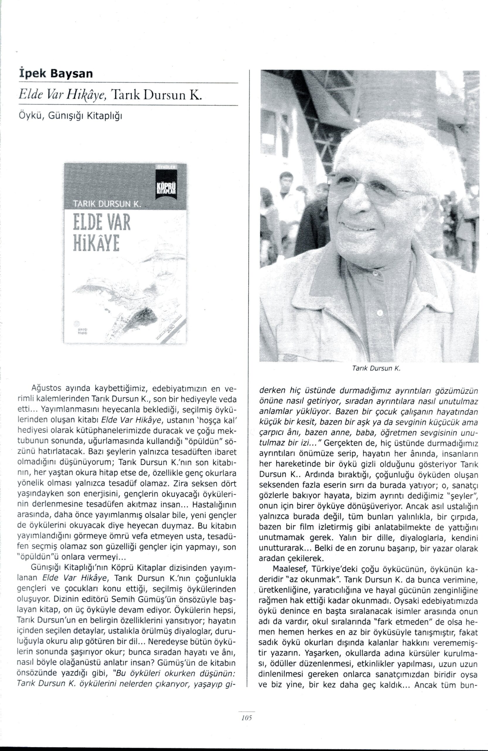 12-10-2015 | Varlık | Elde Var Hikâye
