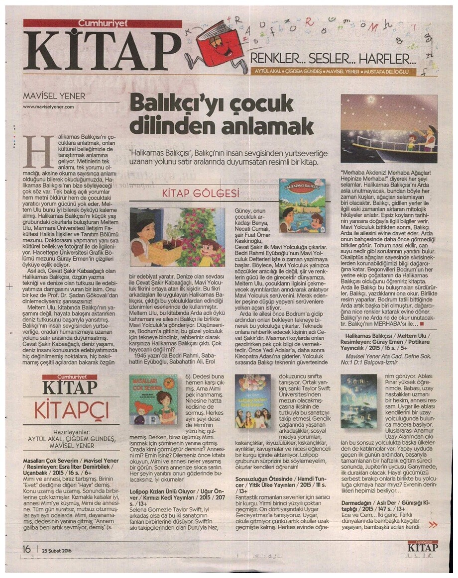 25-02-2016 | Cumhuriyet Kitap | Darmadağın