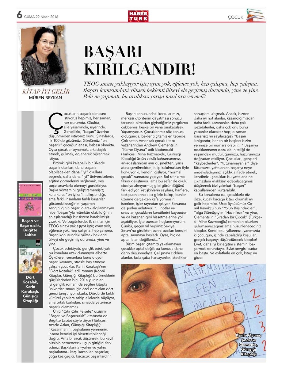 22-04-2016 | HaberTürk Kitap | Başarı Kırılgandır!