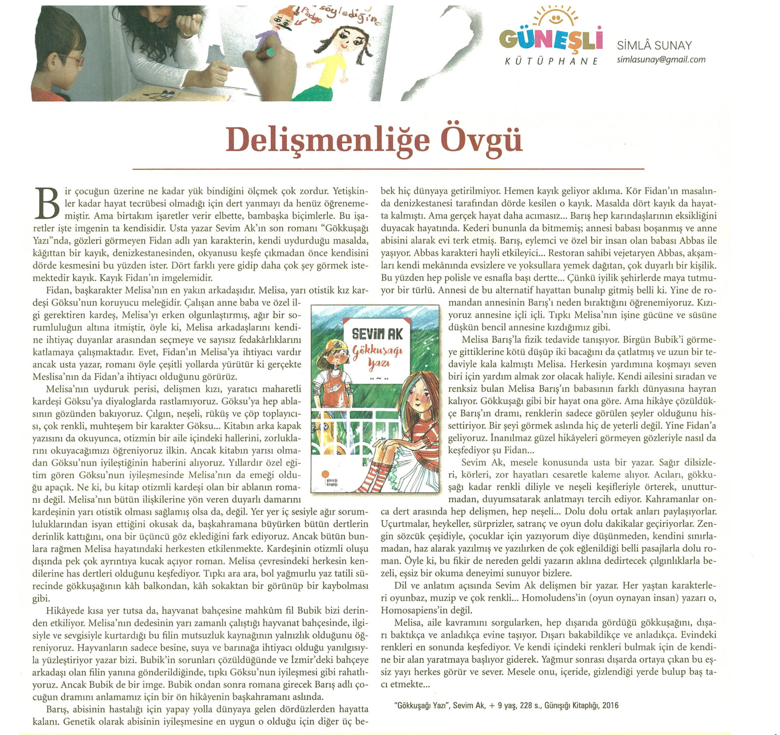 01-07-2016 | Remzi Kitap | Delişmenliğe Övgü