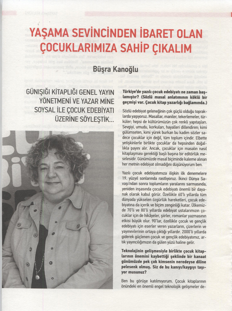 01-07-2016 | Sanat Hayat | Yaşama sevincinden ibaret olan çocuklarımıza sahip çıkalım