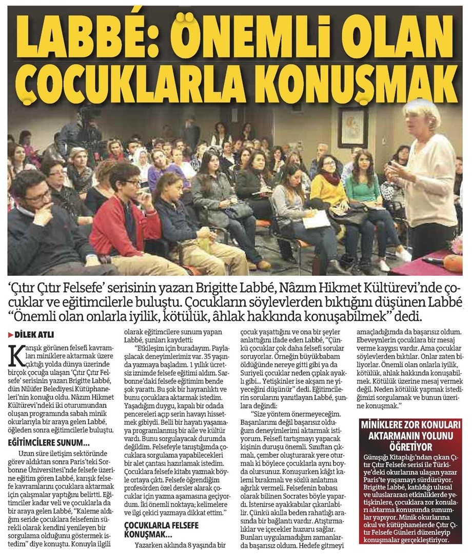 23-11-2016 | Bursa Olay | Labbé: Önemli Olan Çocuklarla Konuşmak