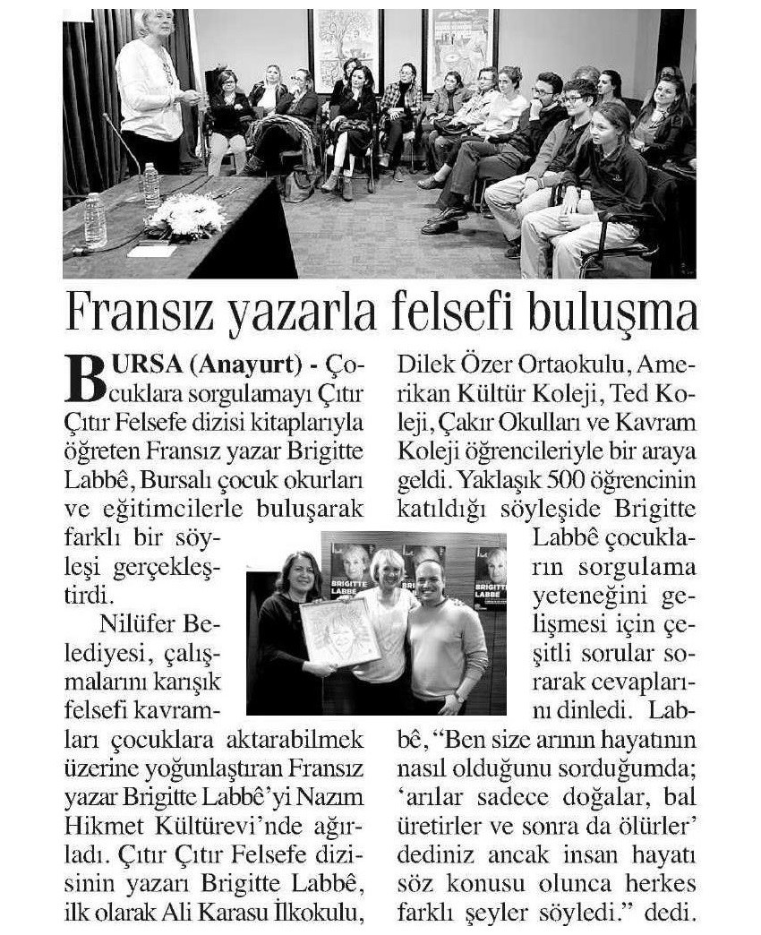 25-11-2016 | Anayurt | Fransız yazarla felsefi buluşma