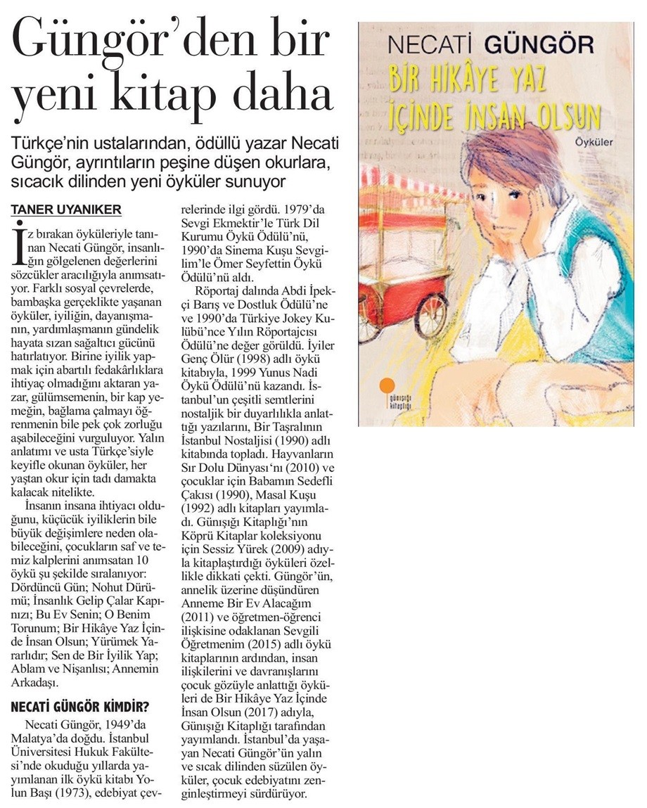 05-05-2017 | İzmir İlk Ses | Güngör’den bir yeni kitap daha