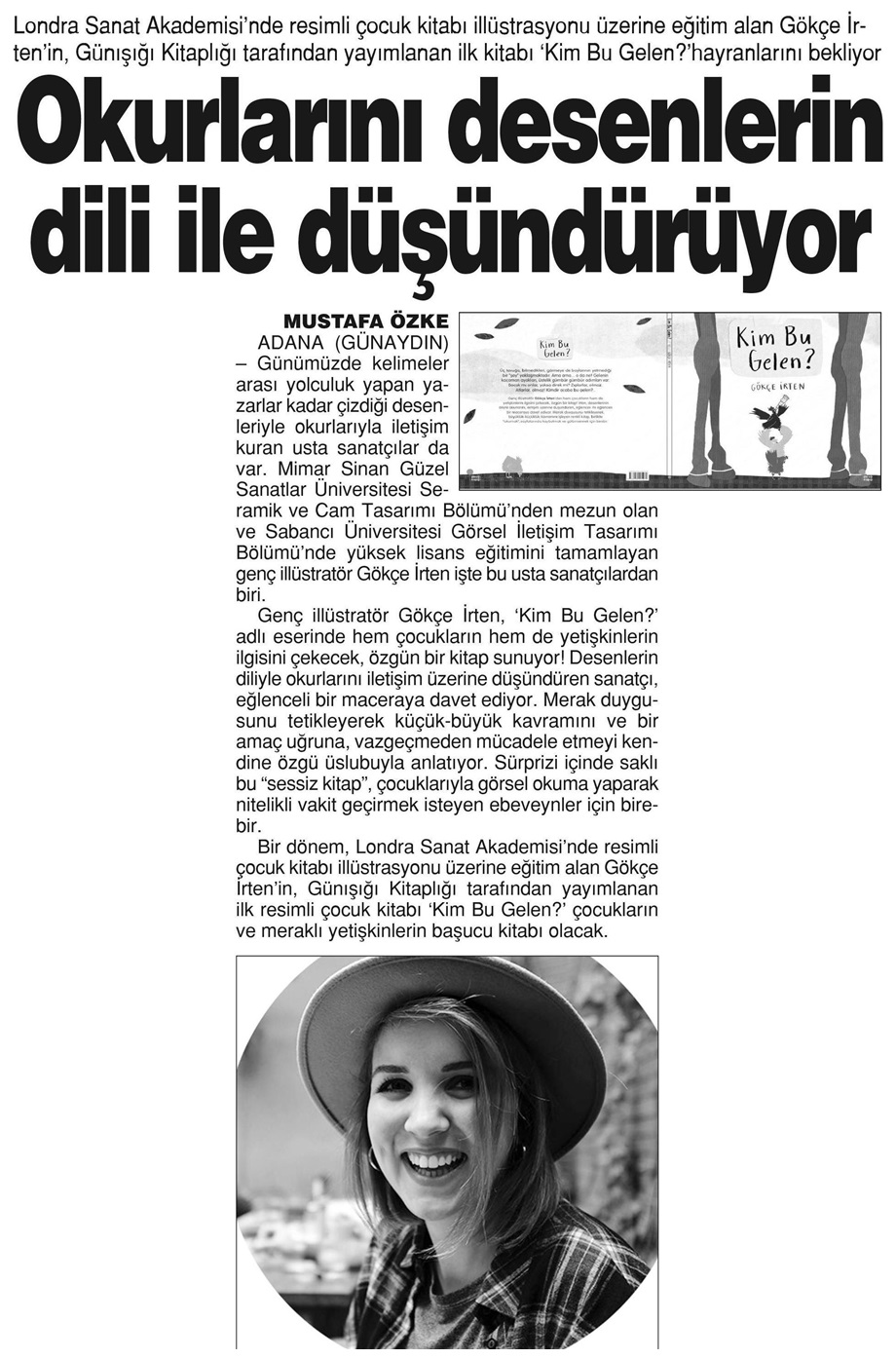 20-06-2017 | Adana Günaydın | Okurlarını desenlerin dili ile düşündürüyor