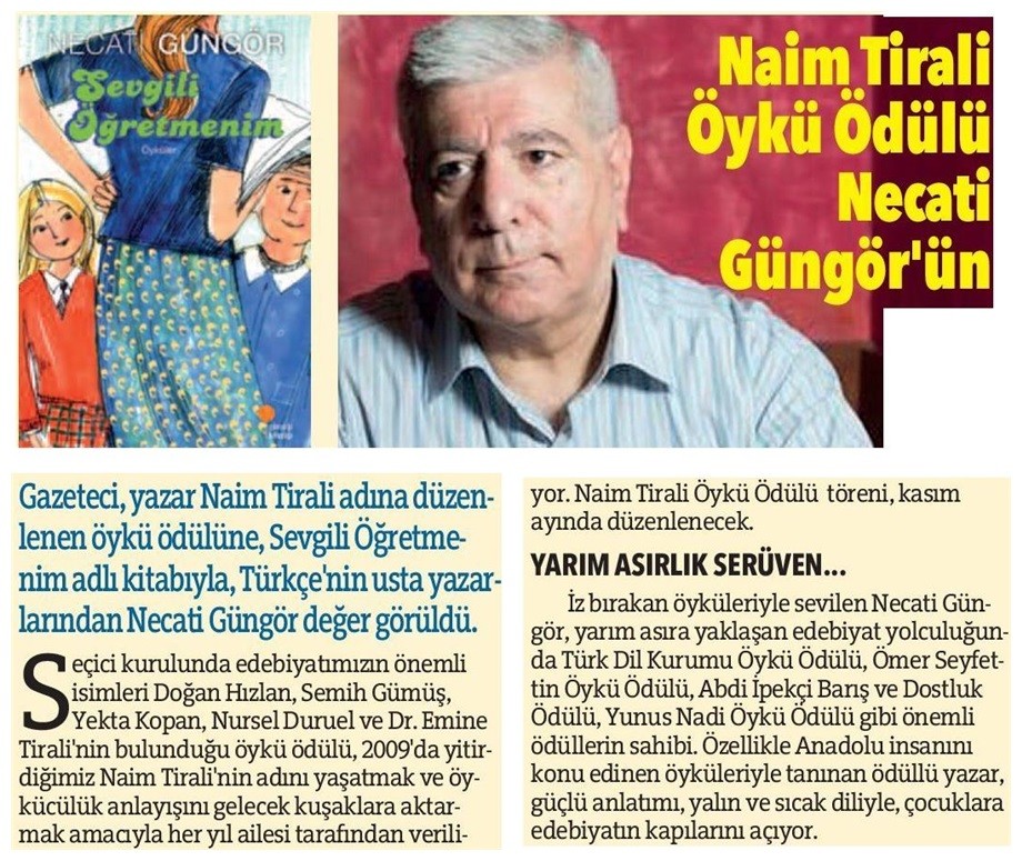 14-10-2017 | Bursa Olay | Naim Tirali Öykü Ödülü Necati Güngör’ün